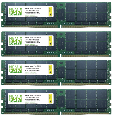 NEMIX RAM 1TB (8X128GB) DDR4 2933MHZ PC4-23400 8Rx4 1.2V 288-PIN ECC LRDIMM Load Reduced Server Memory KIT Compatible with Apple Mac Pro 2019 7,1 Tower Computer 6 NEMIX RAM
